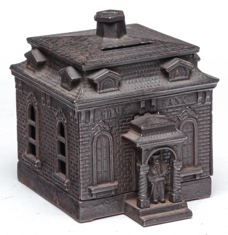 AMERICAN CAST IRON "HOME BANK." (1 of 3)