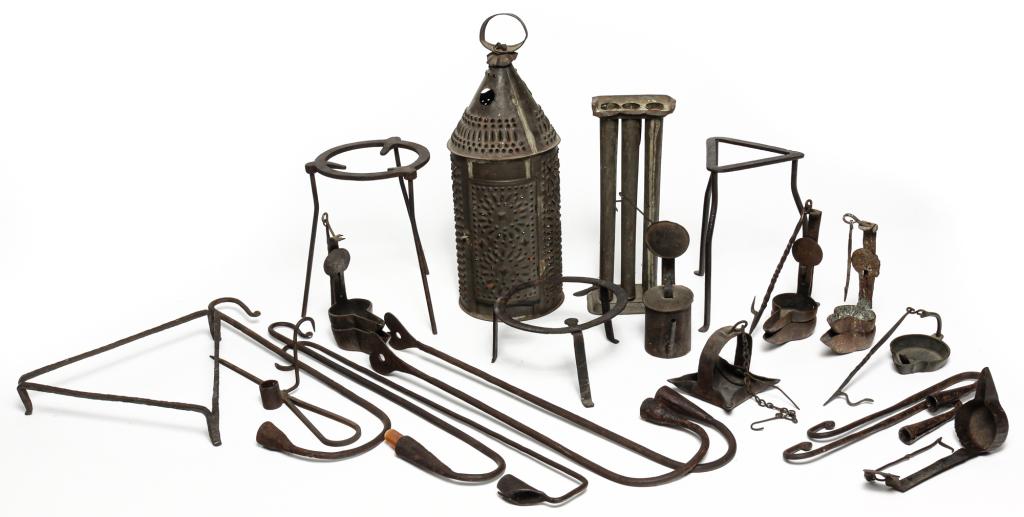 GROUP OF AMERICAN IRON AND TIN. (1 of 4)