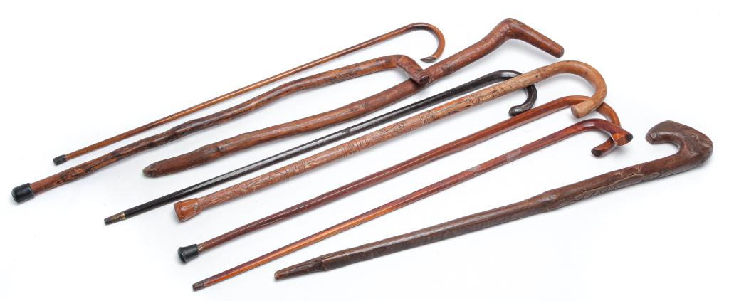 EIGHT VARIOUS CANES. (1 of 4)
