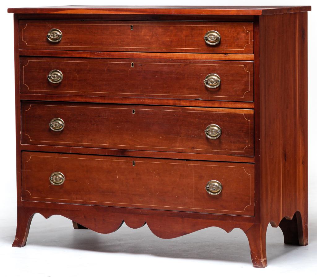 AMERICAN HEPPLEWHITE CHEST. (1 of 5)