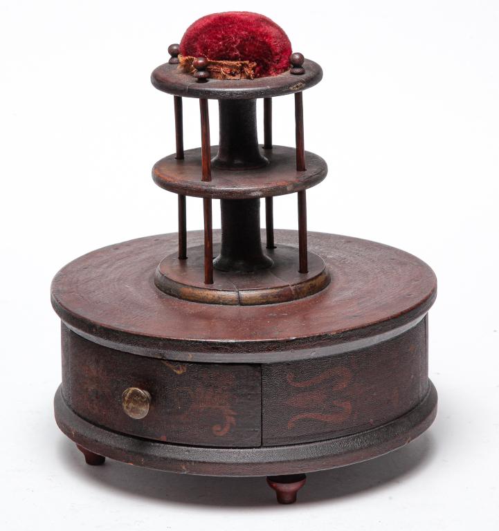 AMERICAN EMPIRE SEWING CADDY. (1 of 4)