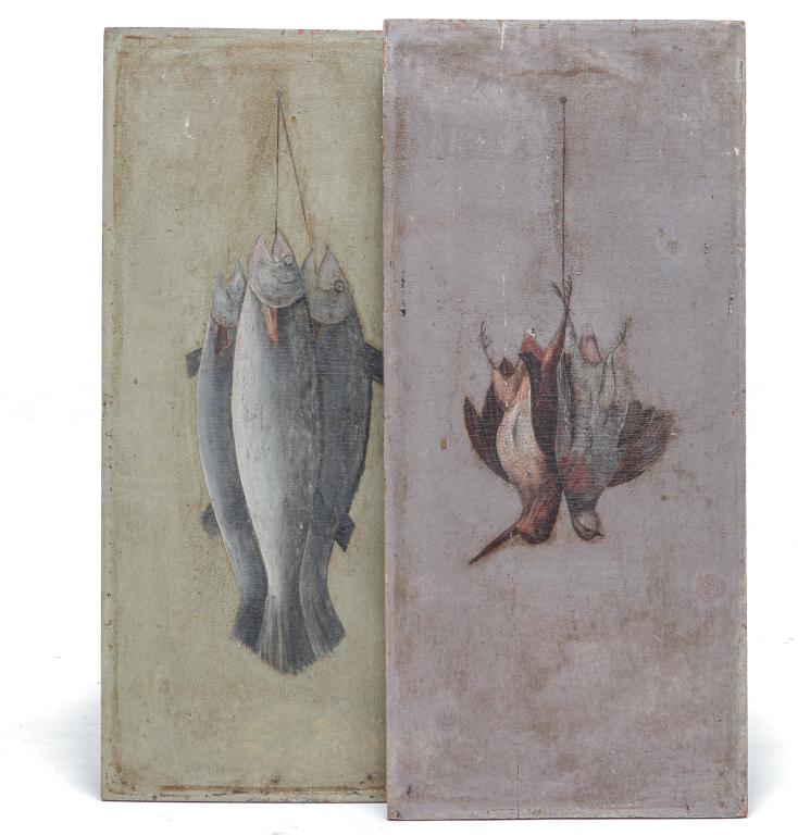 TWO AMERICAN PAINTINGS. (1 of 4)