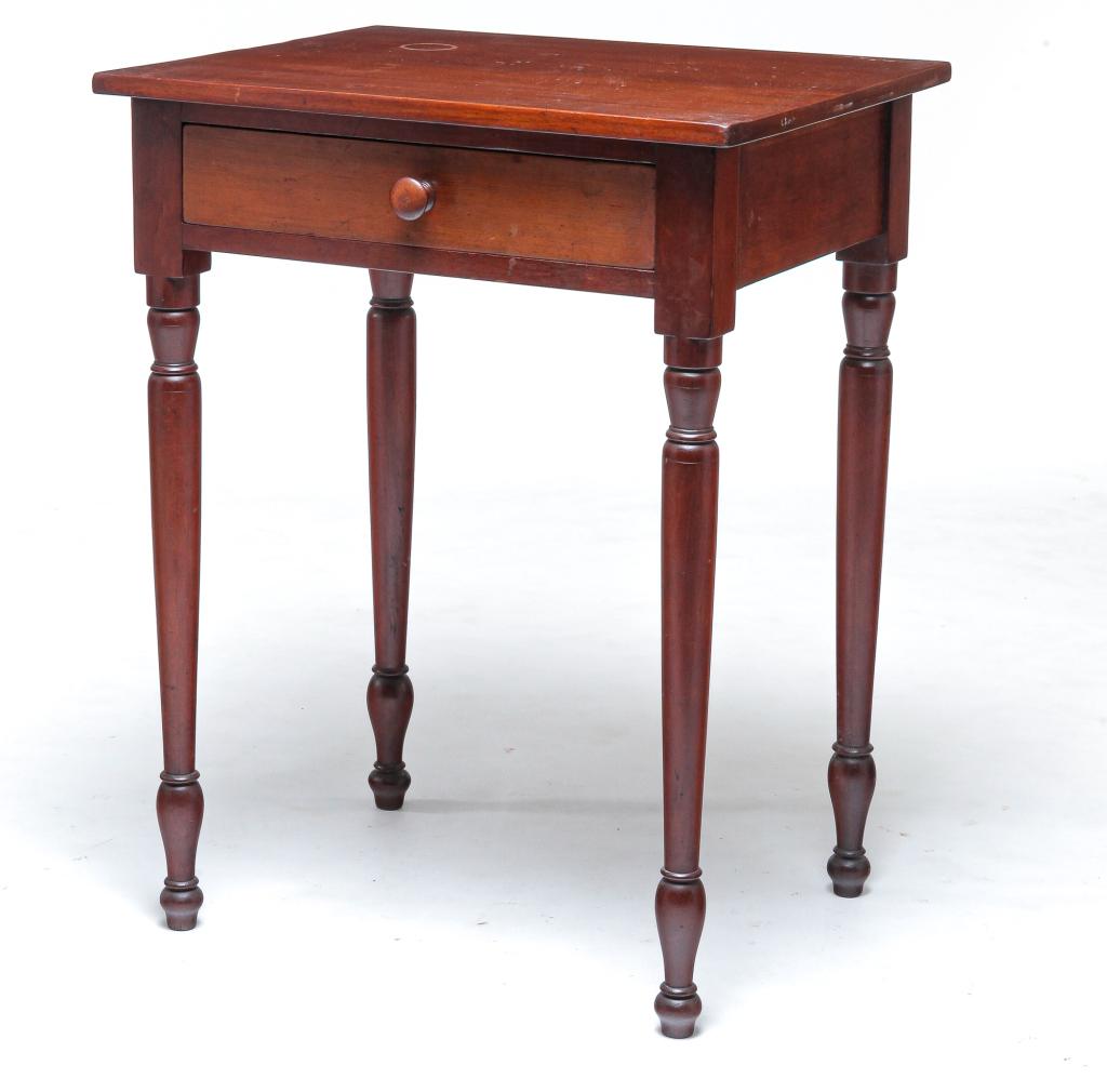 AMERICAN SHERATON ONE DRAWER STAND. (1 of 3)