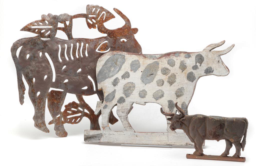 THREE AMERICAN COW-SHAPED ITEMS. (1 of 3)