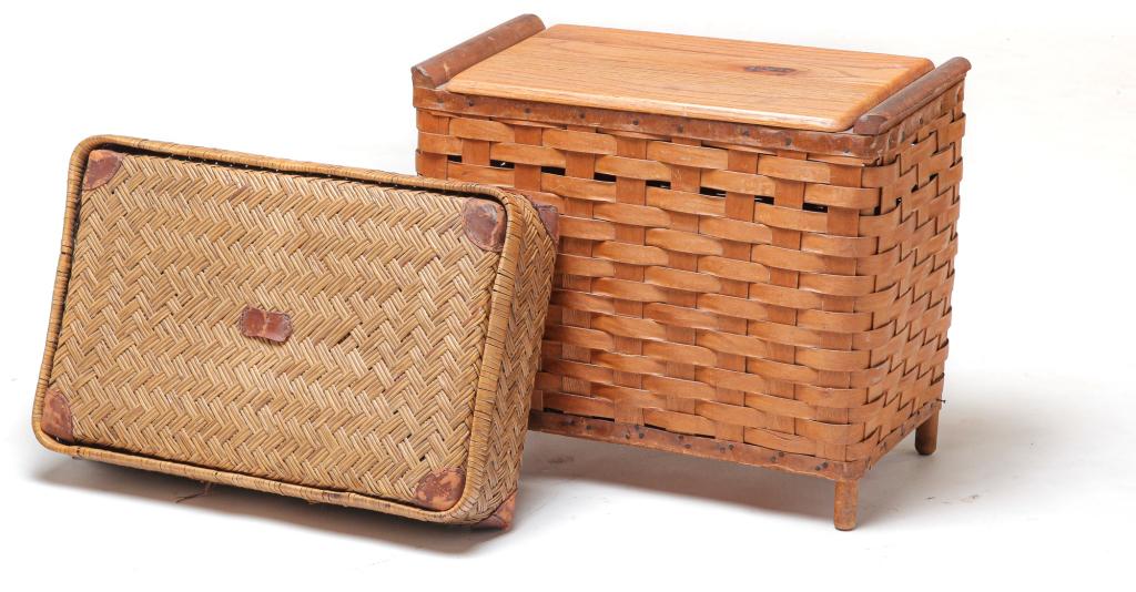 TWO AMERICAN BASKETS. (1 of 4)