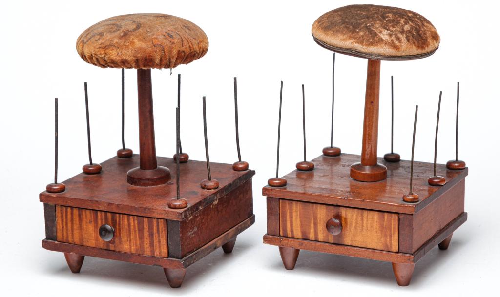PAIR OF AMERICAN SEWING CADDIES. (1 of 3)