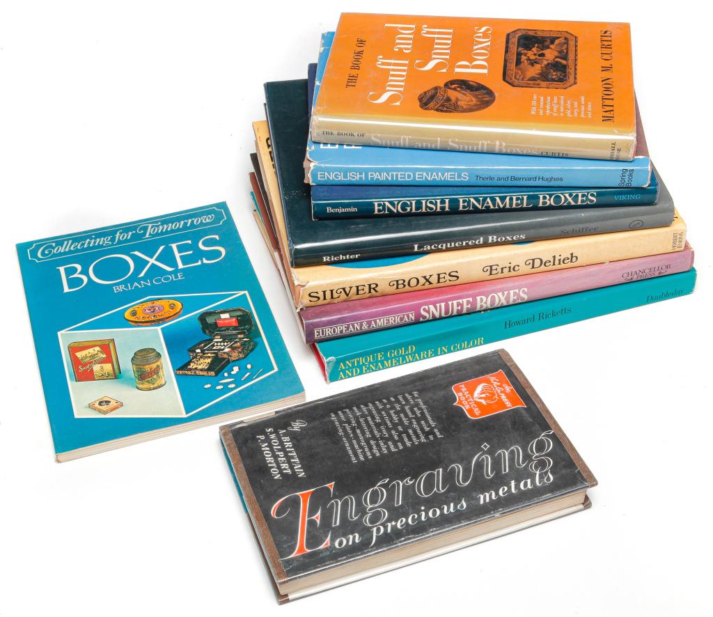 BOOKS ON ENAMELWORK, SNUFFS AND OTHER BOXES. (1 of 4)