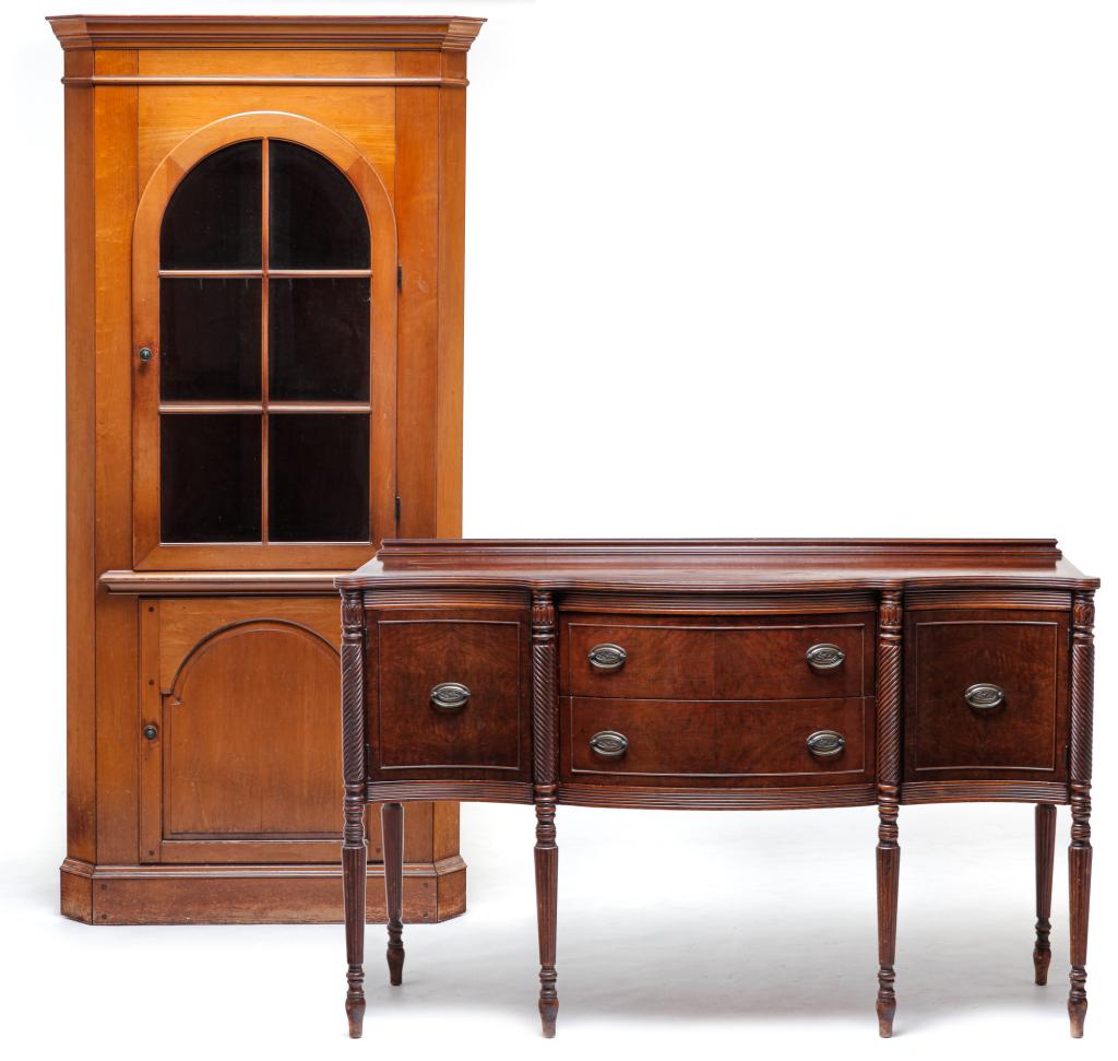 TWO PIECES OF PERIOD STYLE FURNITURE. (1 of 14)