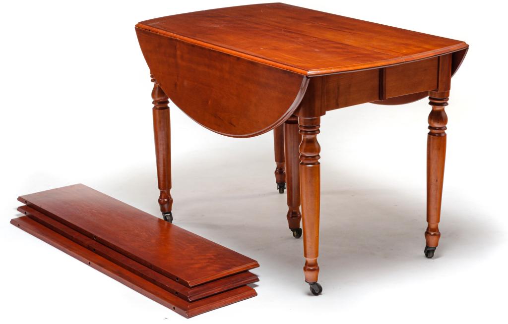 AMERICAN DROP LEAF EXTENSION TABLE. (1 of 5)