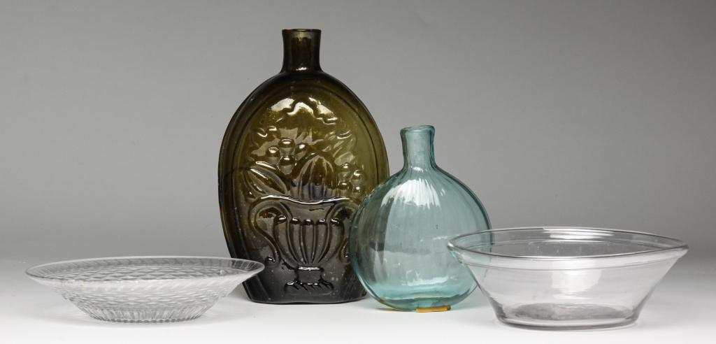 FOUR PIECES OF AMERICAN GLASS. (1 of 4)