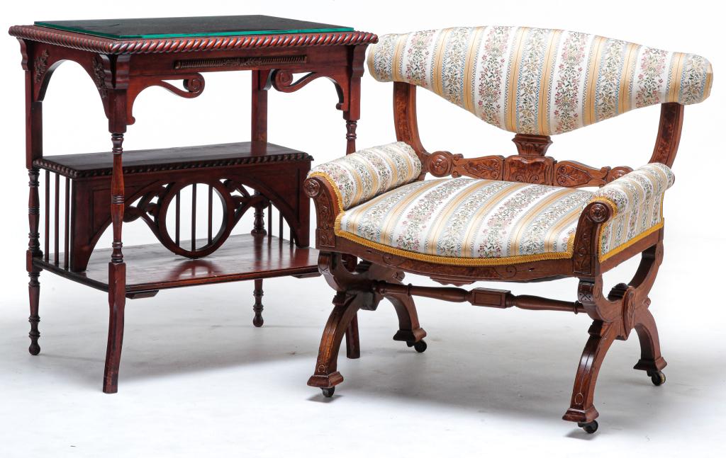 TWO AMERICAN VICTORIAN PIECES. (1 of 4)