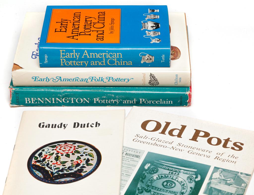 FIVE BOOKS ON POTTERY AND CERAMICS. (1 of 3)