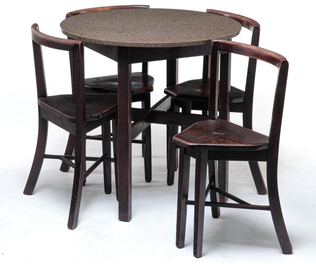 AMERICAN "SEATMORE" ICE CREAM PARLOR SET. (1 of 5)