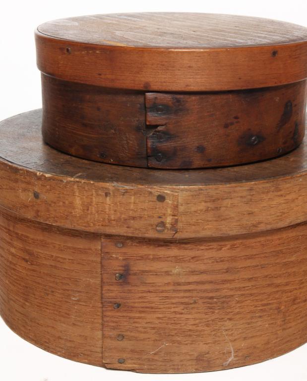 TWO AMERICAN BENTWOOD PANTRY BOXES. (1 of 4)