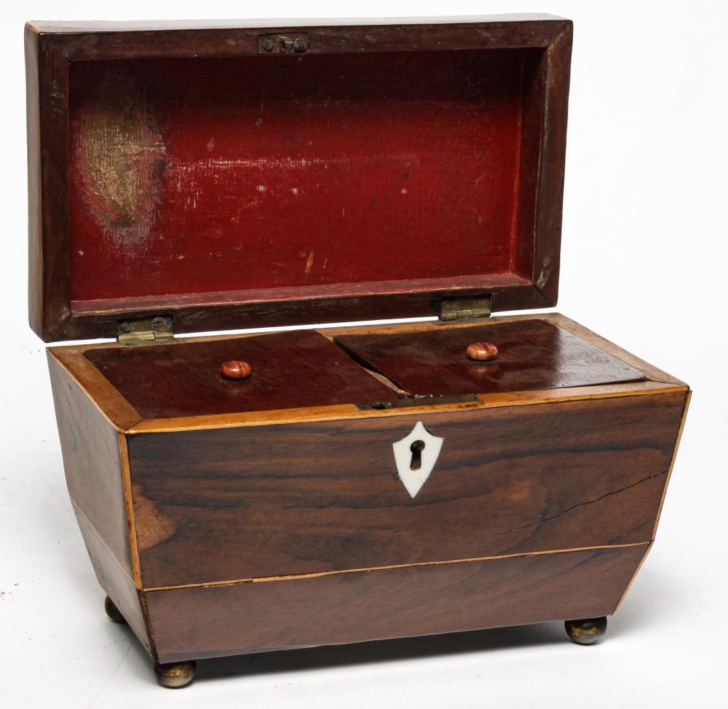 ENGLISH TEA CADDY. (1 of 5)