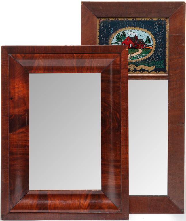 TWO AMERICAN EMPIRE MIRRORS. (1 of 3)