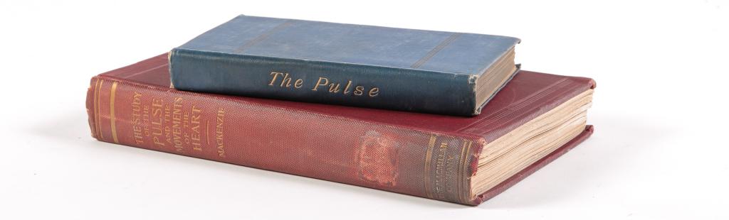 TWO MEDICAL BOOKS ON THE HEART AND PULSE. (1 of 5)