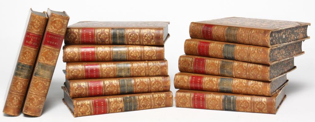 TWELVE VOLUMES OF IRVING'S WORKS - 1884. (1 of 3)