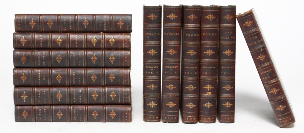 TWELVE VOLUMES BY CHARLES KINGLSEY - 1893. (1 of 4)