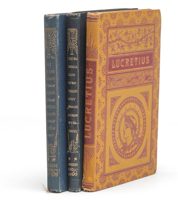 THREE BOOKS INCLUDING APOLLONIUS AND LUCRETIUS. (1 of 7)