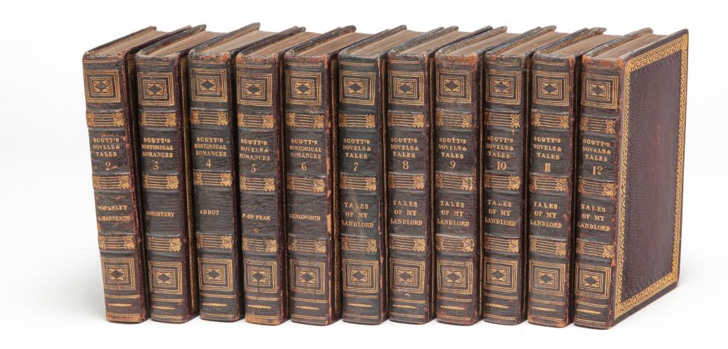 NOVELS AND TALES OF THE AUTHOR OF WAVERLEY.: Twelve volumes of Novels And Tales of The Author of Waverley, by Waverley and Guy Mannering. Printed for Archibald Constable, & Co., Edinburgh, and Hurst, Robinson, & Co., London, 1823. Missing volume