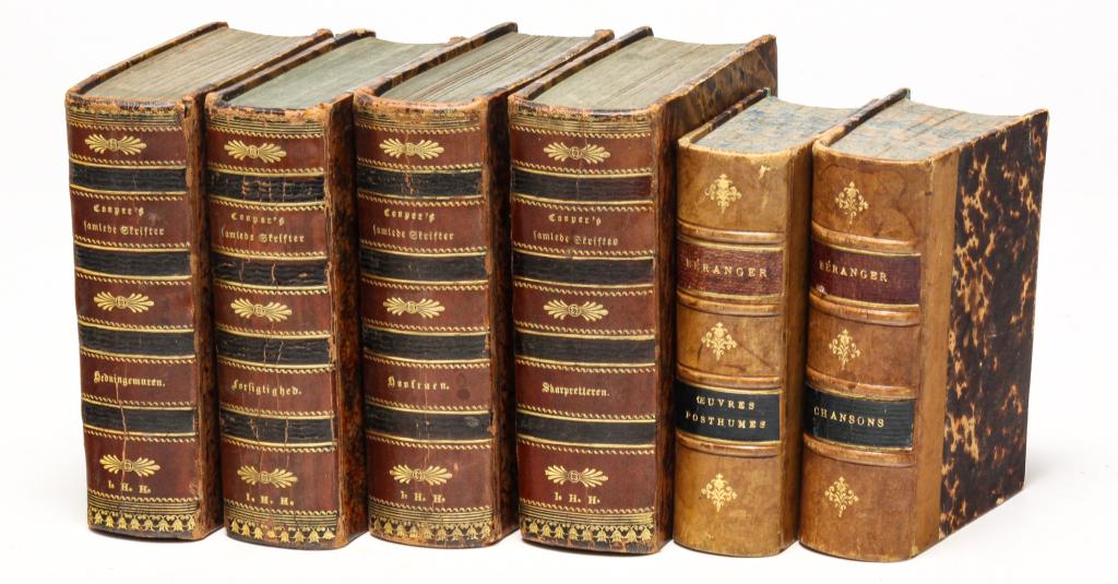 SIX BOOKS INCLUDING DANISH COPIES OF JAMES COOPER. (1 of 7)