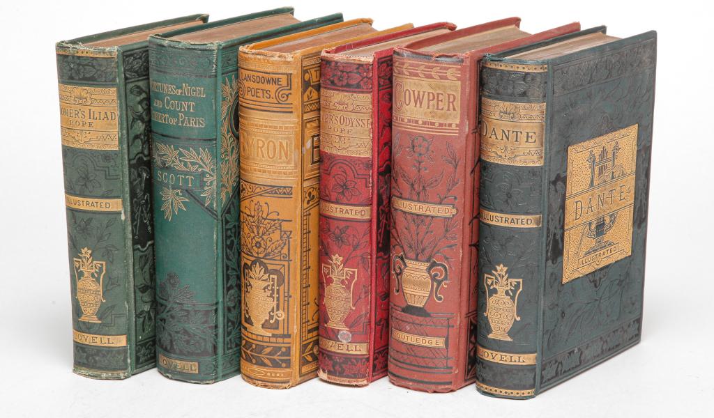 GROUP OF SIX BOOKS INCLUDING DANTE AND BYRON. (1 of 8)