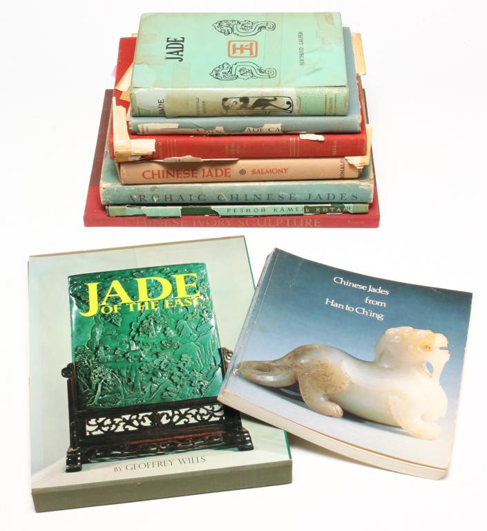 NINE BOOKS MOSTLY ON JADE. (1 of 4)