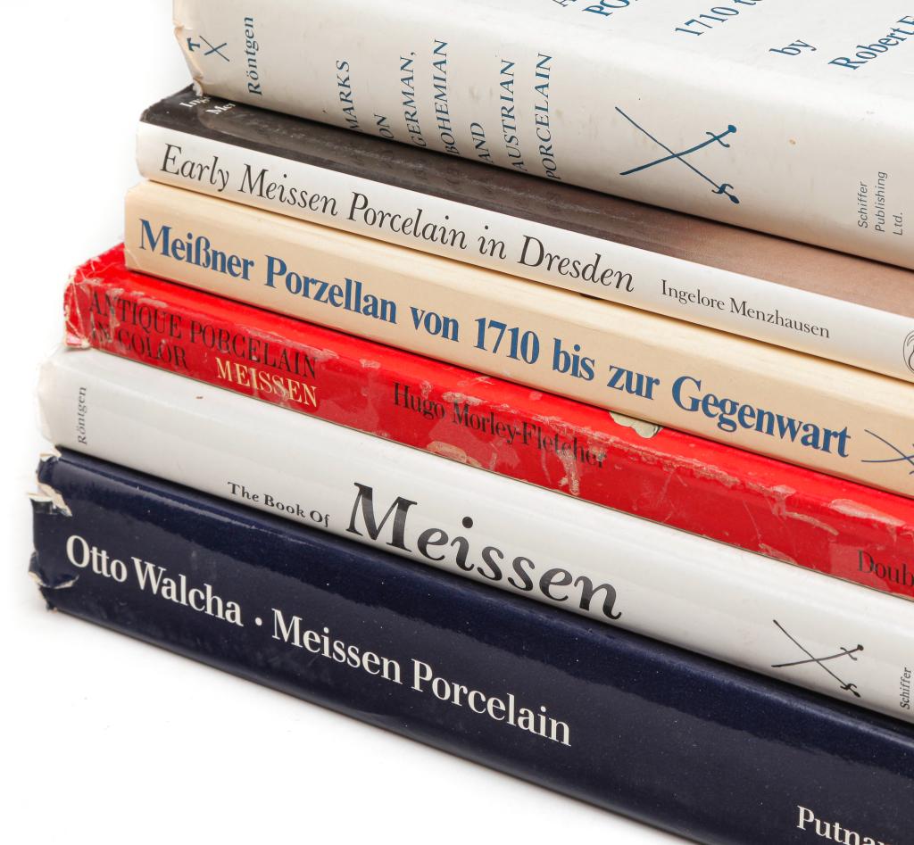 SIX MEISSEN AND MARKS BOOKS. (1 of 8)