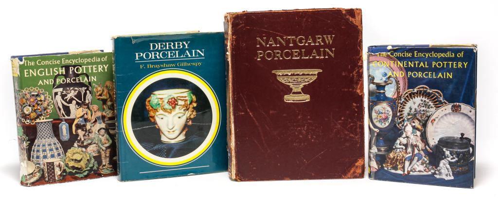 FOUR EUROPEAN CERAMICS BOOKS INCL. NANTGARW. (1 of 6)