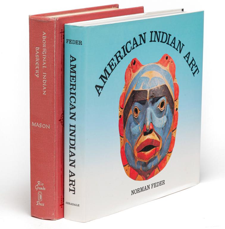 TWO BOOKS NATIVE AMERICAN ART AND BASKETRY. (1 of 5)
