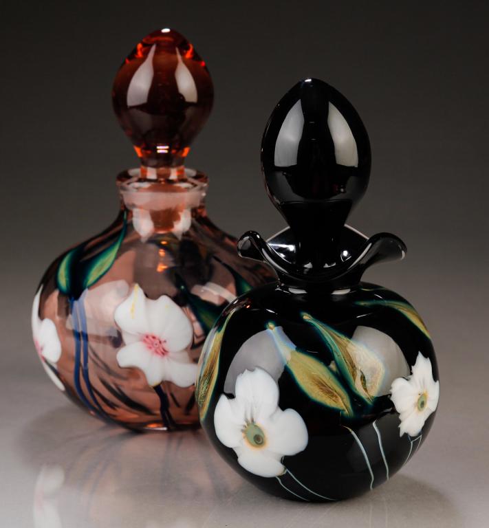 TWO CHARLES LOTTON GLASS PERFUMES. (1 of 5)