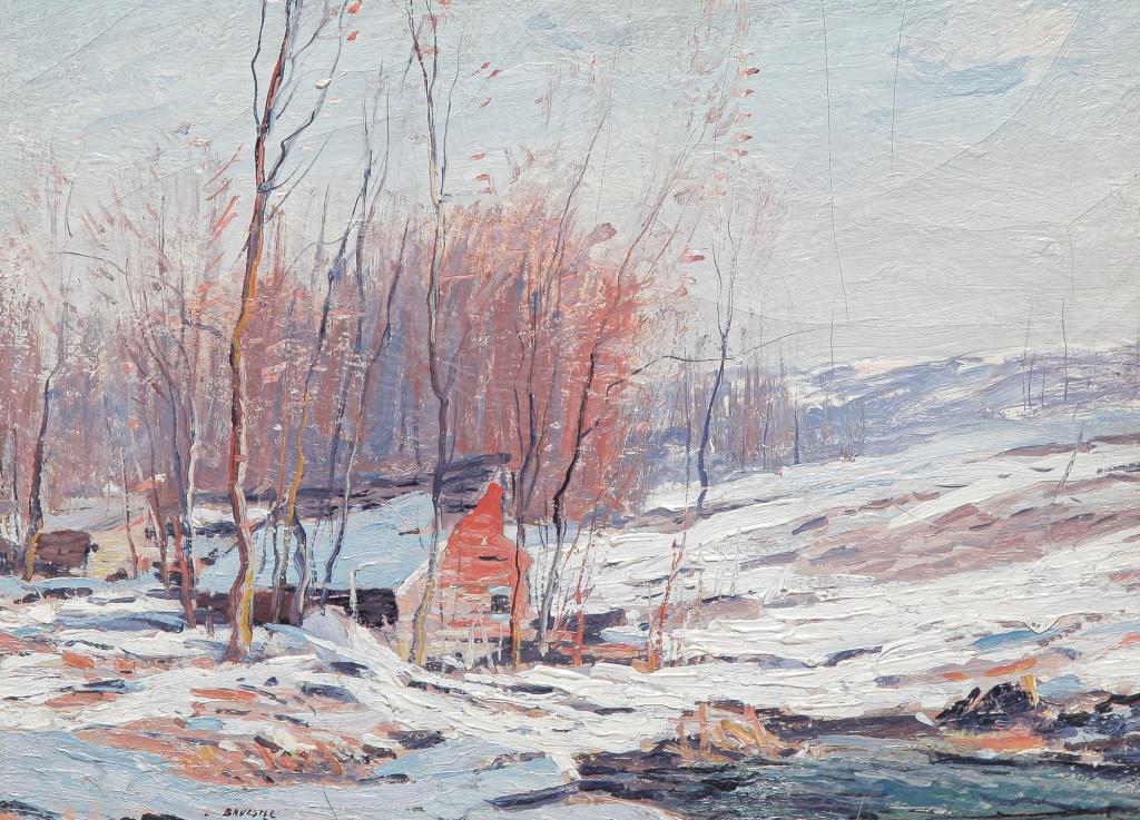 WINTER SCENE BY GEORGE BRUESTLE. (1 of 4)