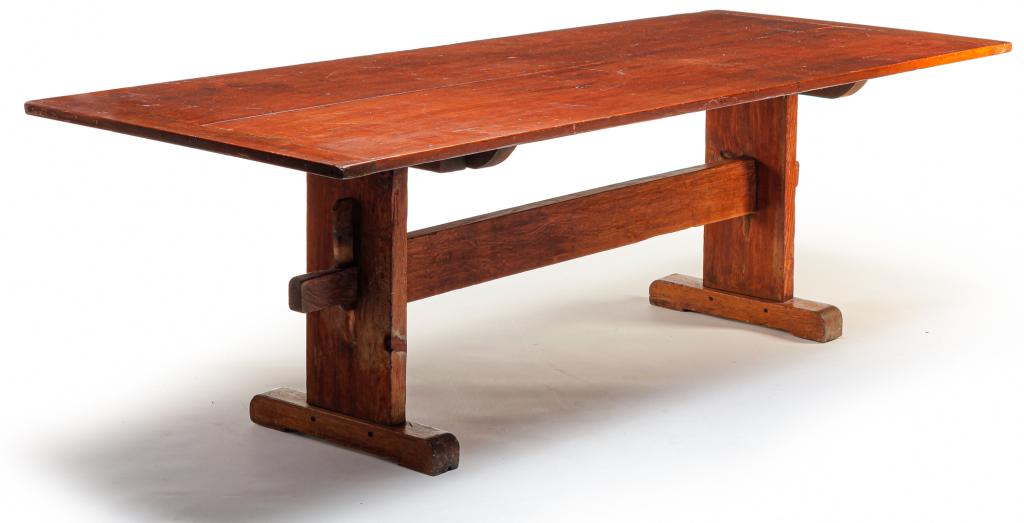 AMERICAN PIN TOP HARVEST TABLE. (1 of 4)