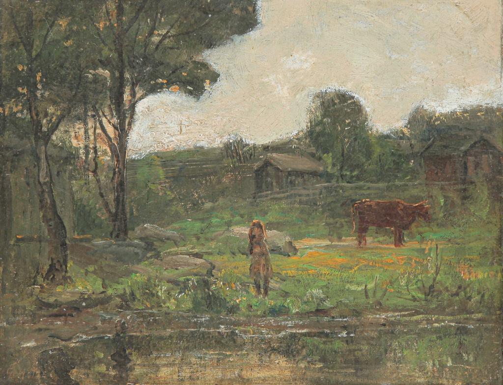 "SUMMER EVENING" BY GEORGE HETZEL. (1 of 5)