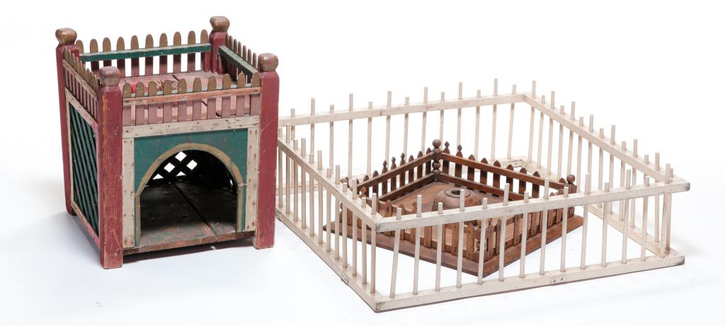 THREE CHRISTMAS TREE FENCES. (1 of 5)