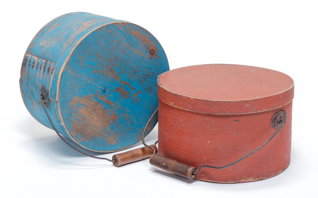 TWO AMERICAN BENTWOOD CARRIERS. (1 of 2)