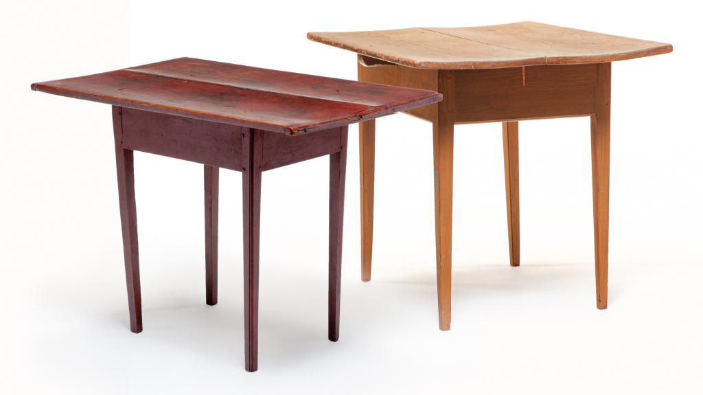 TWO AMERICAN TAVERN TABLES. (1 of 7)