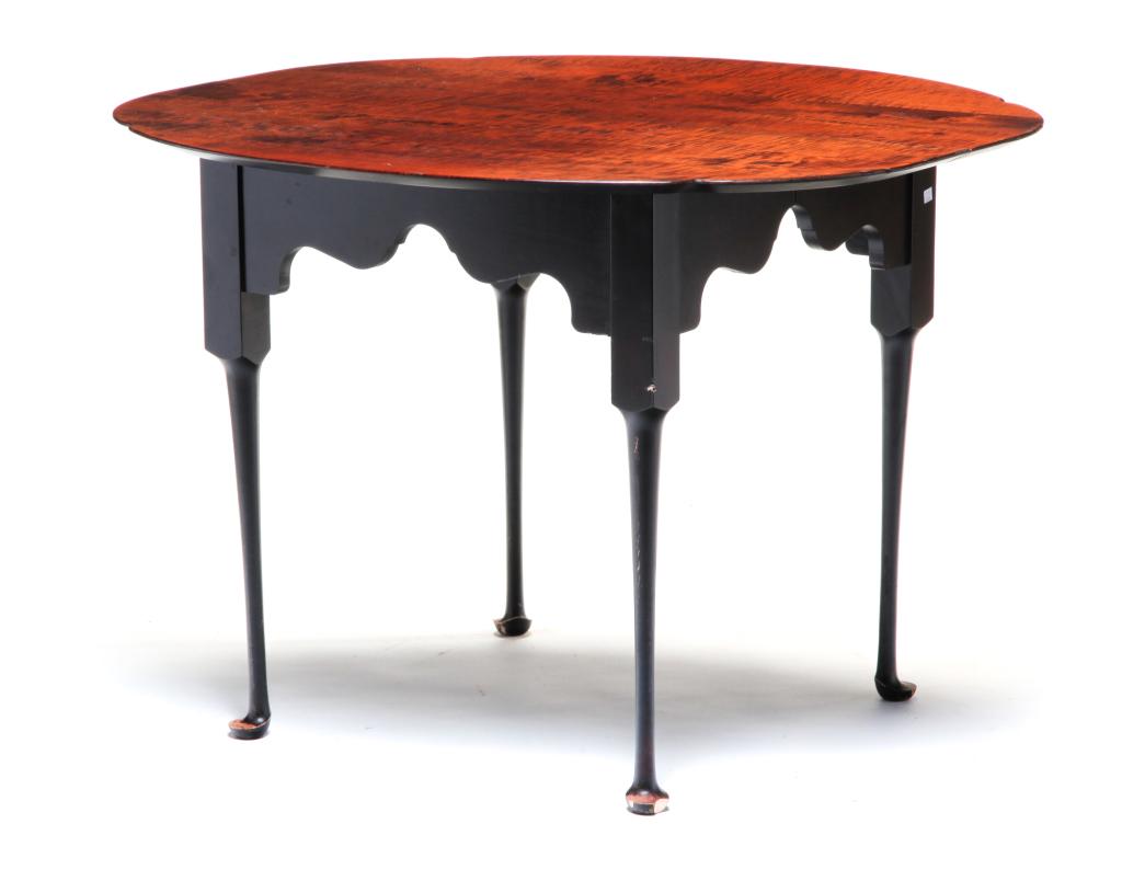 CONTEMPORARY QUEEN ANNE STYLE TABLE BY TREHARN. (1 of 3)