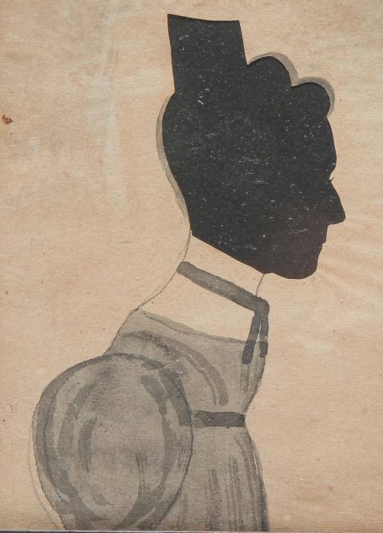 AMERICAN SILHOUETTE OF A WOMAN. (1 of 3)