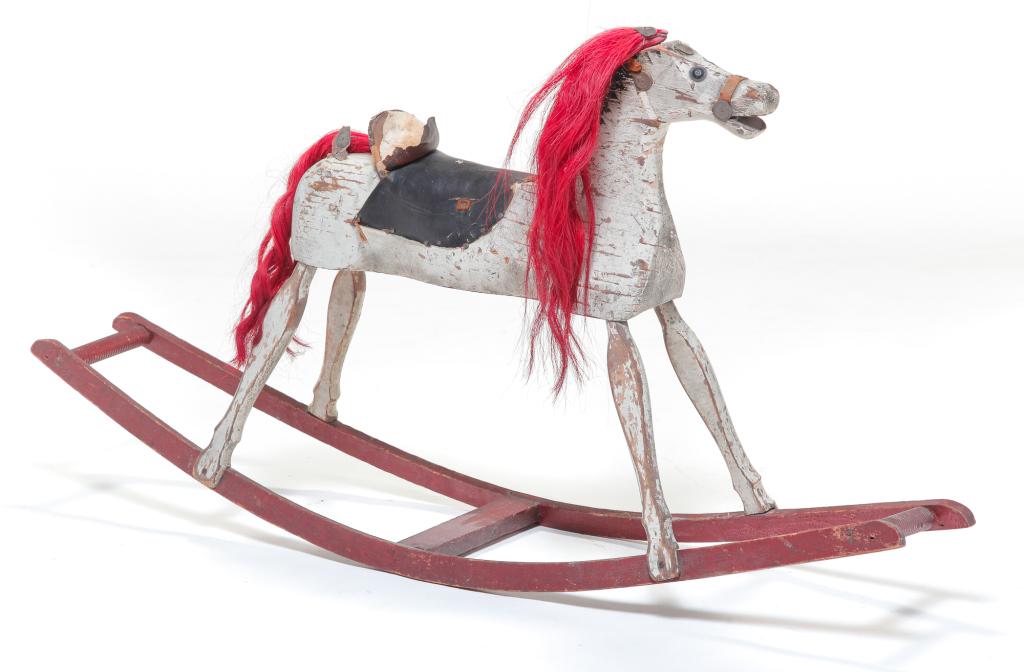 CRANDALL TYPE ROCKING HORSE. (1 of 4)