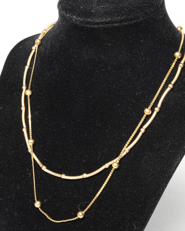 TWO 14K GOLD CHAINS. (1 of 3)