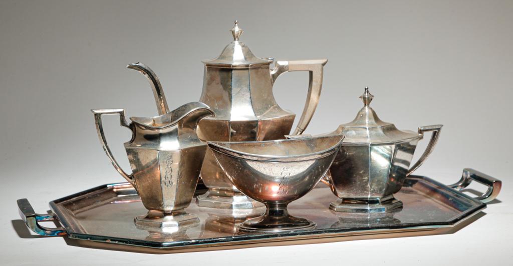 GORHAM STERLING TEASET. (1 of 5)