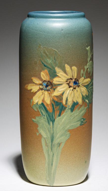 WELLER HUDSON VASE BY HESTER PILLSBURY. (1 of 4)
