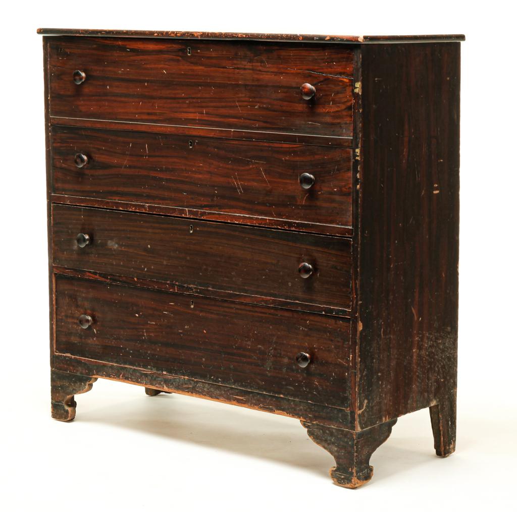 AMERICAN GRAIN PAINTED MULE CHEST. (1 of 6)