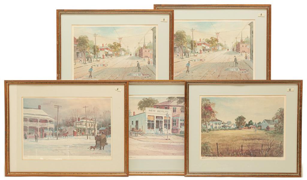 FIVE OHIO SCENE PRINTS, ELLSWORTH P. SMITH. (1 of 6)