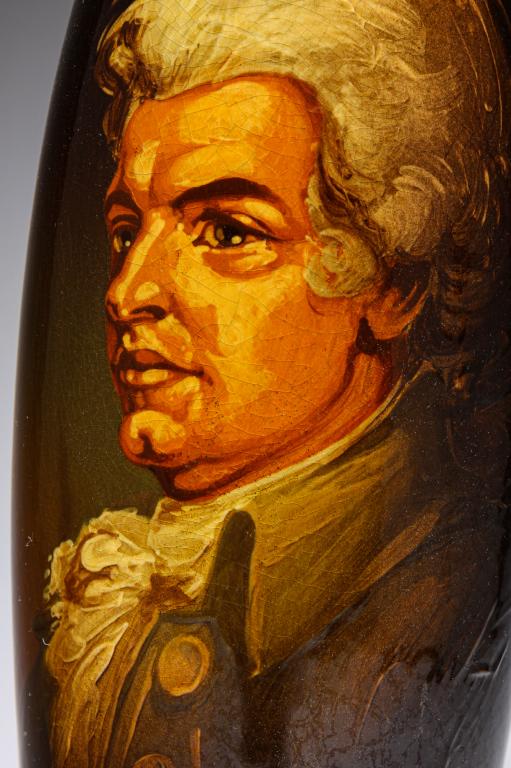 WELLER LOUWELSA VASE BY LEVI BURGESS. (1 of 5)