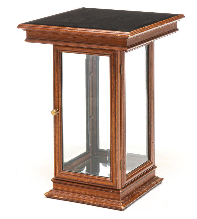 SMALL AMERICAN DISPLAY CASE. (1 of 2)