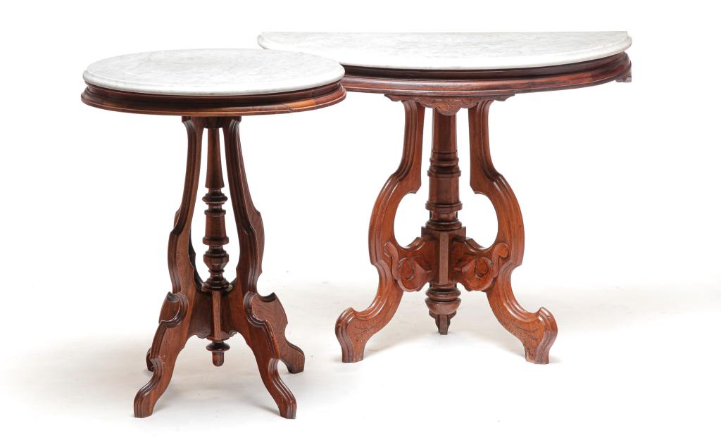 TWO AMERICAN VICTORIAN STANDS. (1 of 5)