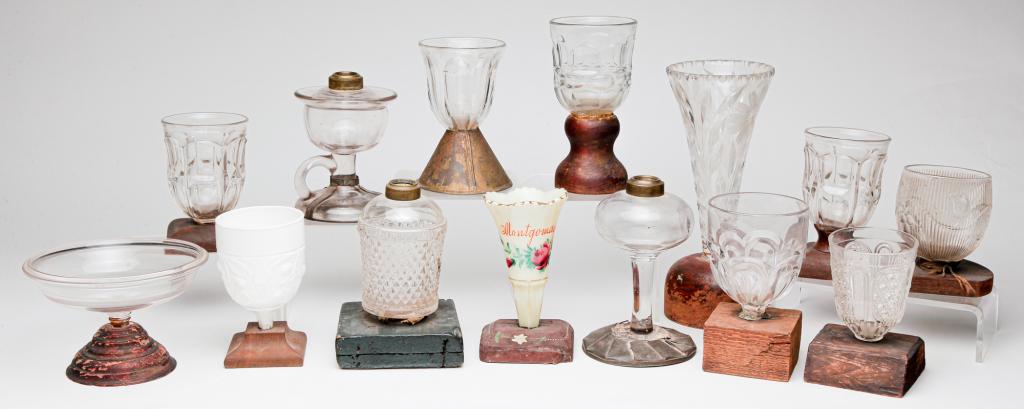 GROUP OF AMERICAN MAKE-DO GLASS. (1 of 4)